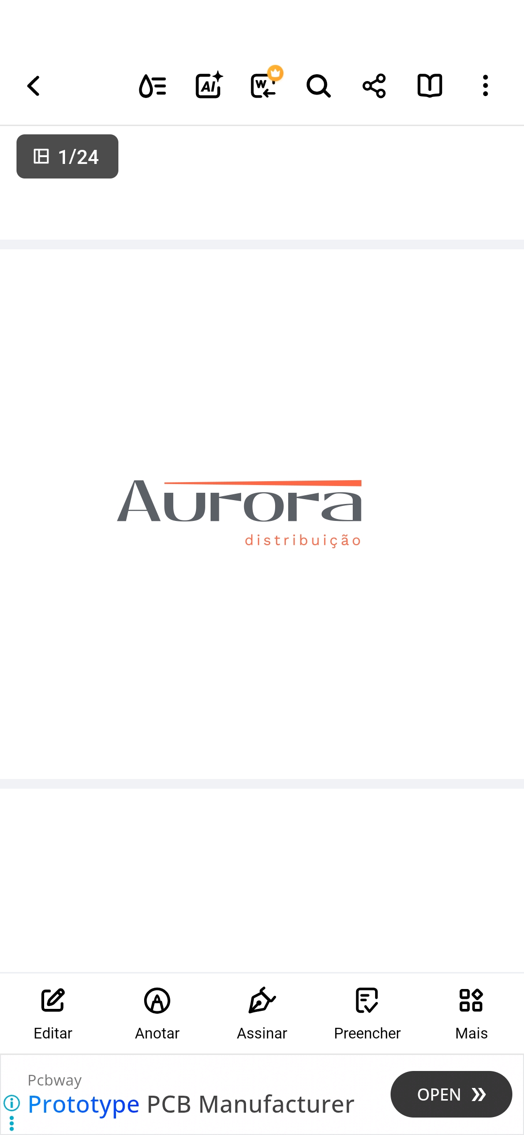 Logo Aurora Distribuição